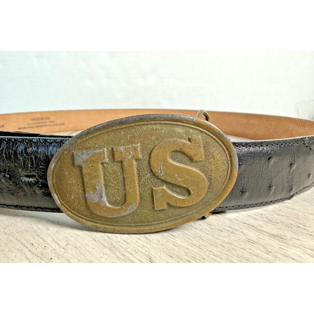 Vintage Civil War Union Army US Oval Belt Buckle Koleaco Enterprises P04 Brass